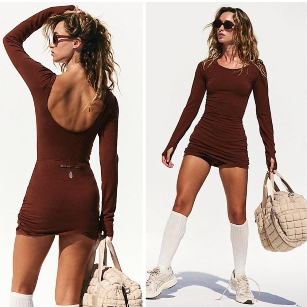 Free People Let’s Volley in Brown